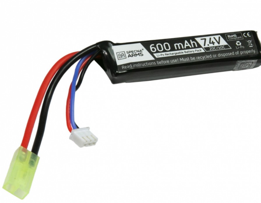 GAME-ON Li&Po Batterier | Sa - Li-Po 7.4V 600Mah 20/40C Batteri Til Pdw - Mini Tamiya