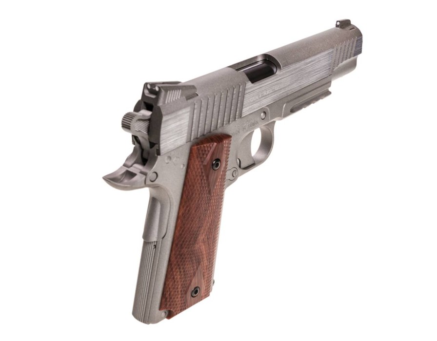 GAME-ON Gass Uten Blowback | Colt 1911 Rail - Co2 Drevet Softgun Uten Blowback - Slv