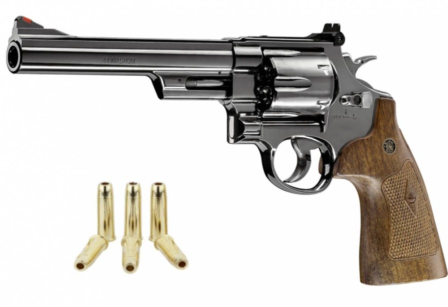 GAME-ON Revolvere | S&W - M29 6.5 Co2 Drevet - 4.5Mm Pellets Revolver - Bl Polert