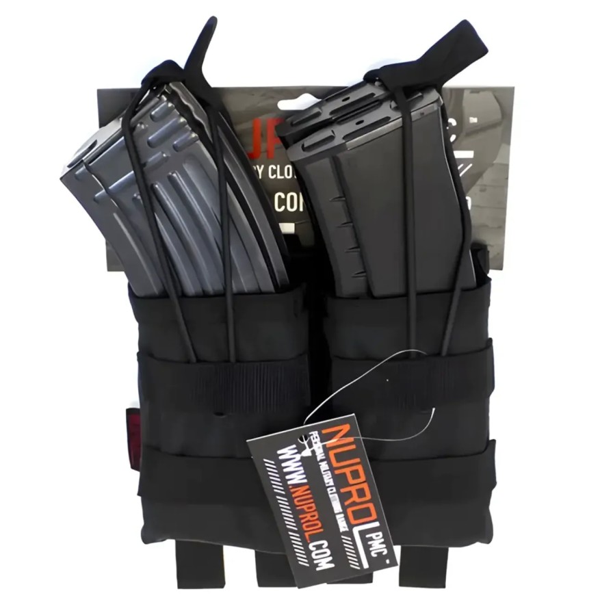 GAME-ON Magasinlommer | Nuprol Pmc Ak Double Mag Pouch - Sort