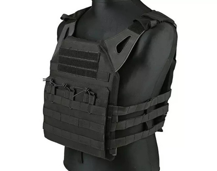 GAME-ON Vester | Gfc Taktisk Vest - Jump-Type Plate Carrier - Svart