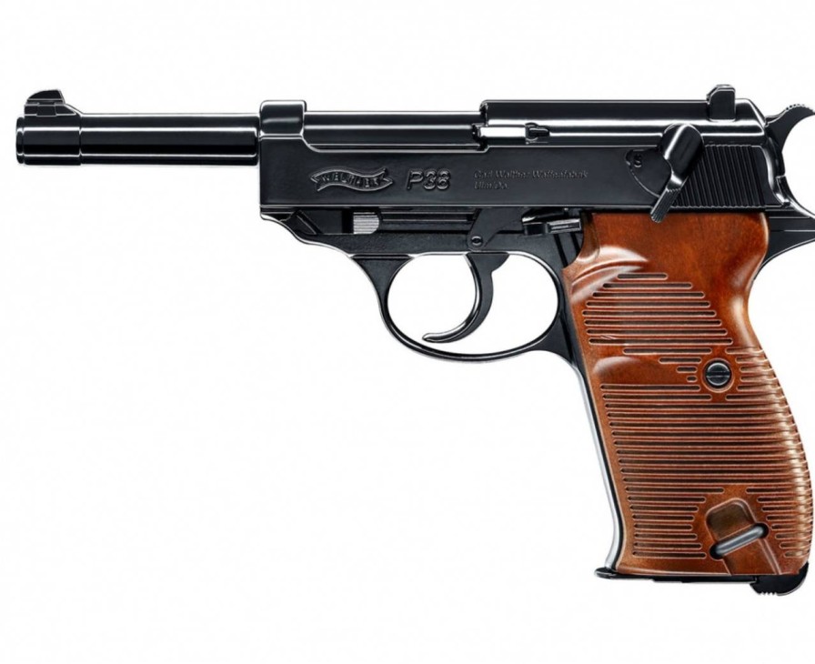 GAME-ON Med Blowback | Walther P38 Luftpistol - 4.5Mm Bb