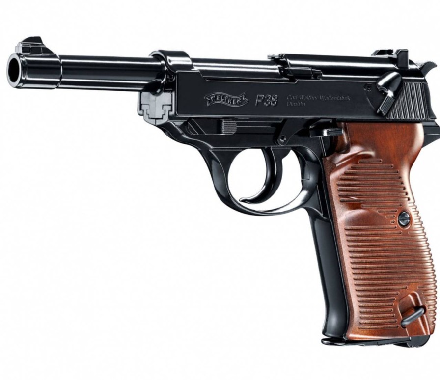 GAME-ON Med Blowback | Walther P38 Luftpistol - 4.5Mm Bb